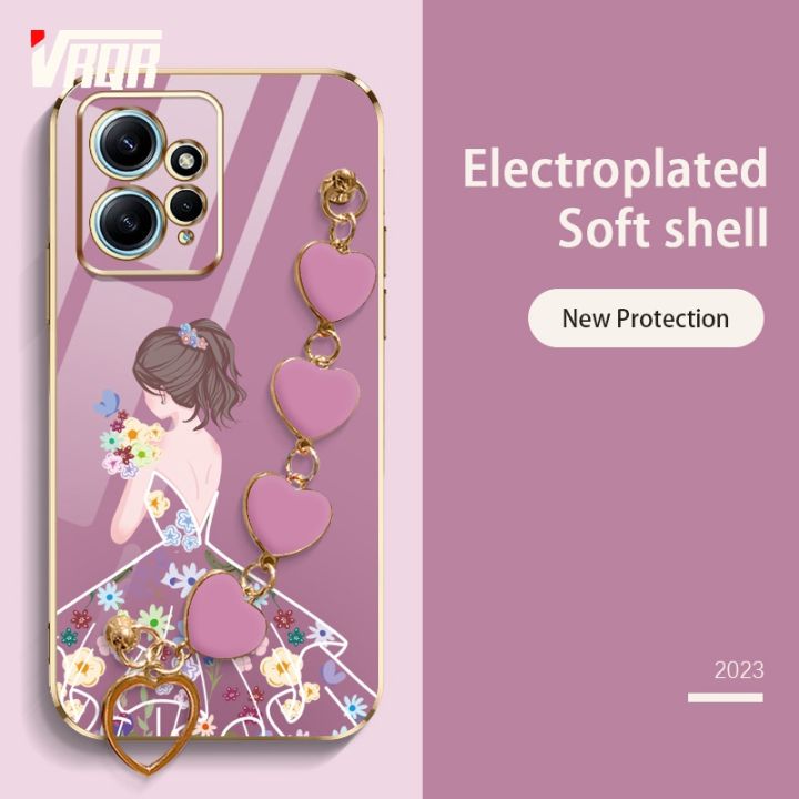 Love Bracelet case for Xiaomi Redmi Note 12 4G 5G Back Cover Back Shadow Girl Flower Case Xiaomi Redmi Note 12 Turbo Note 12S 12 Pro 12 Pro + POCO X5 Pro 5G
