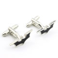 [ New ] Fashion Halloween Bat Shape Metal Cufflinks Batman Logo Cufflinks Men's Festival Dress up Clothing Accessories. 