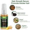 Hair Growth Products Ginger Fast Regrowth Serum Beard Growth Oil Hair Loss Care Beauty Scalp For Men Women. 