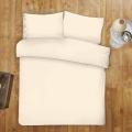 Beddy's Studio - Pure & Soft Cotton Plain White Solid Color Bed Sheet Set With Pillow Cases Single & King Size Bed Sheets. 