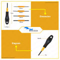 Hoteche 8-in-1 Screwdriver Set HRC Black Finished. 