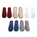 Comfort-Fit Unisex Cotton House Slippers - Cozy Solid Colors Slip-On Footwear. 