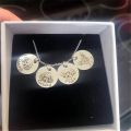 Personalized Pet Photo Disc Necklace For Women Tiny Cat dog Name Pendant Necklaces Custom Animal 316L Stainless Steel Jewelry. 