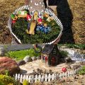 3/5*100cm Miniature Small Wood Fencing Fairy Garden Barrier DIY Dollhouse Wooden Craft Mini Fence Figurine Home Decoration Acces. 