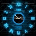 Acrylic Modern Light Wall Clock, Light Wall Clock, Night Wall Clock, Clock. 