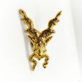 3D Metal Lapel Pin Markhor Brooch, Golden Markhor Badge for men, ISI Markhor Logo Brooch for Men. 