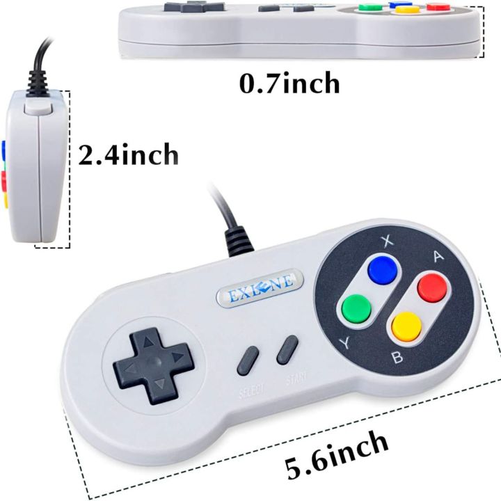 USB%20SNES%20Controller%20Gamepad%202-Pack%20Classic%20Retro%20Joystick%20with%2010ft%20Cable%20%7C%20Wired%20Controller%20for%20PC%20Gaming,%20Laptop,%20TV%20&%20Emulator%20%7C%20Plug%20&%20Play%20USB%20Controller%20Gamepad%20for%20Windows,%20Raspberry%20Pi,%20Android%20TV%20%7C%20Ergonomic%20Retro%20Gaming%20Controllers%20-%20Image%205