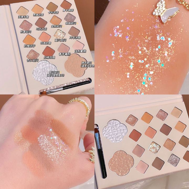 Ruhuatuo%2018%20Shades%20Cherry%20Blossom%20Blossom%20Eyeshadow%20Palette,%20Pearlescent%20Matte%20Contouring%20Contour,%20Blush%20Highlighter%20Powder%20Eyeshadow%20All-in-One%20Palette%20-%20Image%202