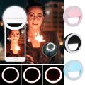 Rechargeable Mini LED Selfie Ring Light Fill Light Phone Flash led light for selfie. 