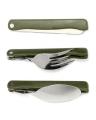 3 In 1 Outdoor Folding Dinnerware Spoon Fork Knife Set. 