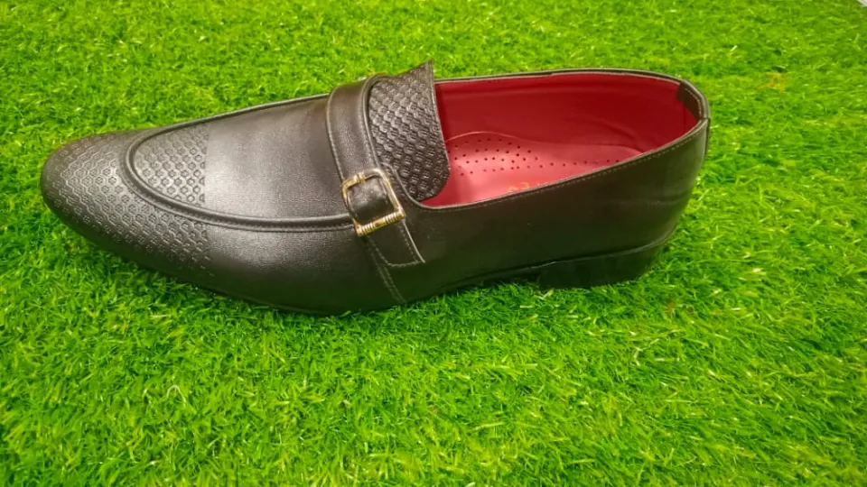 Handmade Leather Shoes With Rubber Sole For Boys