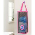 Practical Breathable Mesh Hanging Kitchen Garbage Bag Storage Packing Shopping Bag Kitchen Bar Office Organiser shopper organizer. 