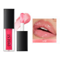 QIBEST New Crystal Lip Gloss Jelly Lip Oil Gloss Plump Makeup Moisturizing Clear Lip Gloss Oil Tinted Lip Plumper Lips Care. 