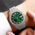 Watch Bling Hip Hop Fully Iced Out Watches Silver Gold Blue Dial Quartz Diamond Watches Men Wrist. 