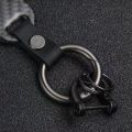 1 Custom Carbon Fiber Car Key Holder For Hyundai Genesis Coupe G80 G70 GV80 BH GH Keychain Accessories Zinc Alloy Keyrings. 