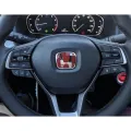 HONDA STEERING H LOGO EMLEM ( RED)/. 