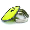 Lunch Box Tedemel Rectangle Stainless Steel Vacuum Food Container Small (5.6 x 3.7 Inches 350 ml), Medium (6.4 x 4.5 Inches 680 ml). 