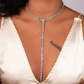 Hot Selling Rhinestone Choker Crystal Gem Chokers Collar Chocker Y necklace jewelry Accessories. 