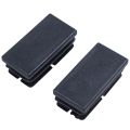 16 Pcs Black Plastic Rectangular Blanking End Caps Inserts 20mm x 40mm. 