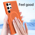 Luxury Heat Dissipation Hole For Magsafe Case For Samsung Galaxy S24 S23 FE S22 Ultra Plus Magnetic Wireless Charge Matte Cover. 