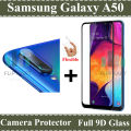 Samsung Galaxy A50 Glass Protector 9D|5D|6D|10D|11D|21D Tempered Glass Screen Protector Full Glue Edge To Edge + Back Camera 9H Gorilla Flexible Protector For Samsung Galaxy A50. 