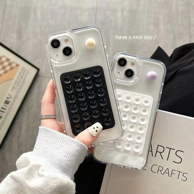 Square Double Sided Suction Cups Cell Phone Holder Universal Bubble Gripper Silicone Pad — Buy Online at Best Price in Pakistan on FlipcartPK