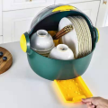 Kitchen Bowl Rack Cutlery Storage Box Dishes Leaching Bowl Box With Cover Edging Plate Rack Plastic Bowl Cabinet Home. 