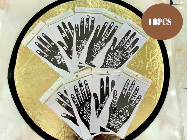10 Beautiful Sheets Arabic Bridal Mehndi Design Hands Henna Mehandi ...