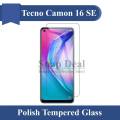 Tecno Camon 16SE Tempered Glass Screen Protector Premium High Quality Polish Glass For Tecno Camon 16 SE. 
