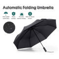 Xiaomi Automatic Umbrella LED Luminous Windproof Umbrella Reflective Foldable Safe Night UPF50+ Anti UV Umbrella Strong Anti-Wind Frame Payung Lipat 小米自动伞. 