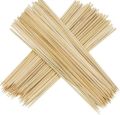 BBQ Bamboo Sticks, bamboo skewers, Barbeque Wooden Skewers, Marshmallow Roasting Sticks, Extra Long BBQ (Full Pack) Disposable BBQ Sticks For Outdoor Grill Camping Picnic Tools. 