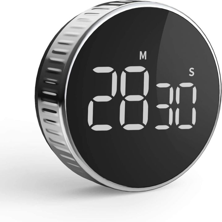 Hommini Digital Kitchen Timer with Magnetic Holder, Kitchen Alarm Clock, Magnetic LCD Screen, Timer Egg Clock, Ideal Kitchen Timer for Cooking, Baking, Sports, Study etc.