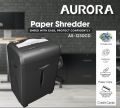 Aurora AS-1230CD Paper Shredder, 12-Sheet Crosscut Shredder (5x55mm) with 15ltr Bin, Shred CD/Card/Mail/Staple/Clip,  P-3 Security Level Document Shredder with 220mm throat width, Shred safe feature and castor wheels, Perfect for Home  and Office use. 
