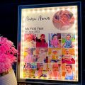 Customizable Magic Mirror Photo Frame with LED Lights | 2 in 1 Mirror and Photo Display Birthday | Anniversary | Boyfriend| Fiance | Best Friend| Brother Sister Gift | 3D Effect Frame with Lights | Couple Gift. 
