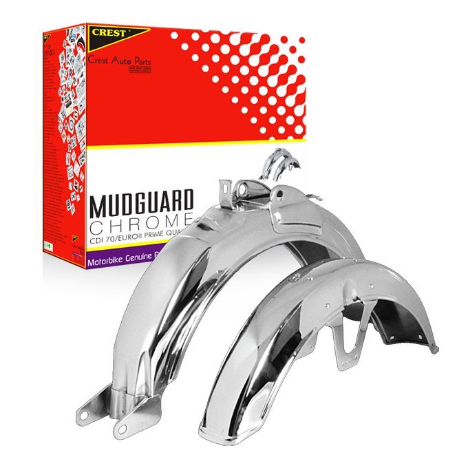 MUDGUARD CDI70 / EURO II CHROMED OEM QUALITY (BOX PACK) ALL 70CC MODELS