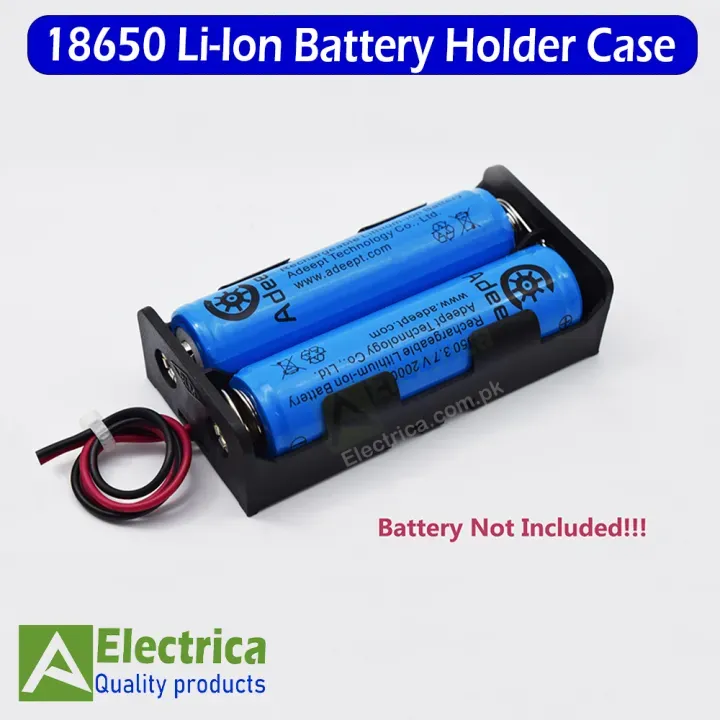 2-Slot%2018650%20Battery%20Holder%20Dual%203.7V%20Li-ion%20Cell%20Case%20with%20Pre-Wired%20Leads%20for%20DIY%20Power%20Bank%20Arduino%20Robotics%20(2Pcs/5Pcs)%20by%20Electrica%20-%20Image%202
