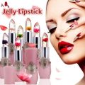 Jelly Flower Lipstick Change Color Lip Balm Moisturizing Crystal Color Gloss Nutritious Lip Lasting Waterproof Translucent. 