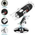 50X-500X Portable Digital Microscope Mini Camera Adjustable Magnification Electron Microscope For Students, Laboratory, Mobile Repairing and Kids With Built-in 8 LED Lights Plus Stand For Windows / Mac / Android ( ✅ 14 Days Money Back Guarantee! ). 