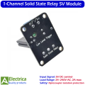 5V 1-Channel SSR Solid State Relay Module for Arduino, ESP8266, Raspberry Pi, and DIY Smart Home Control Circuits by Electrica. 