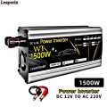 High Capacity Power Inverter 12V to 220V - Solar & Car 1500W Portable Voltage Converter Mini Inverter. 