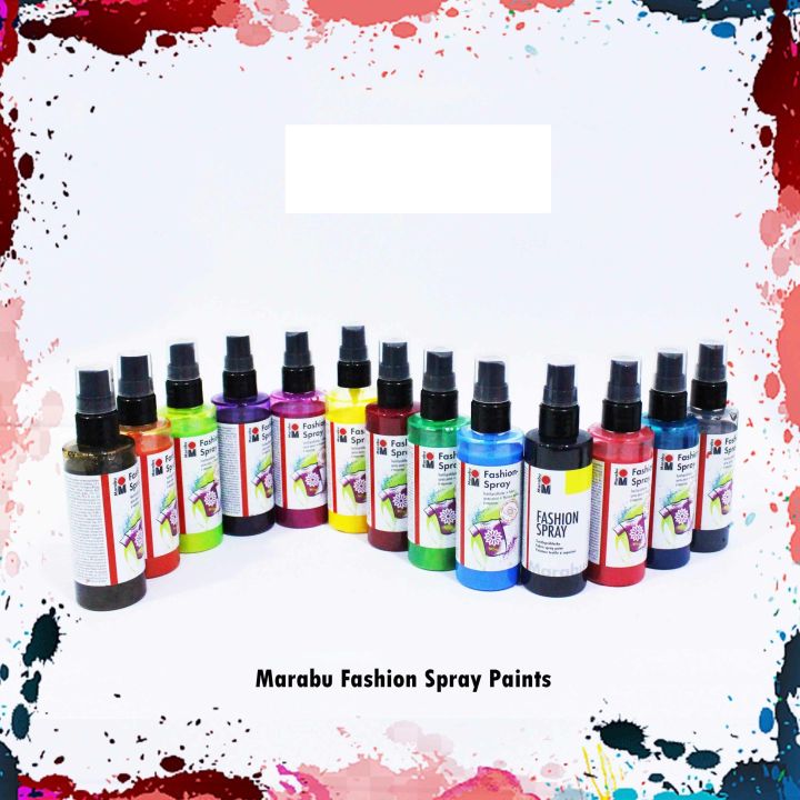 Marabu Fashion Spray Paints 100ml for freehand spraying, stenciling and many other techniques