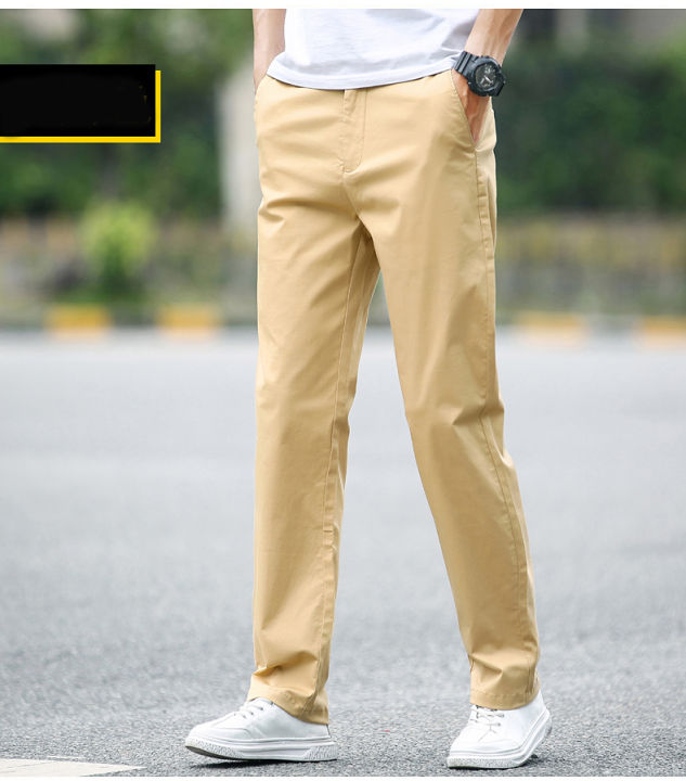 Pants%20for%20men-Beige%20color%20Cotton%20Jeans%20Pants-Regular%20fit-Men's%20Pants-men's%20clothing%20-%20Image%203