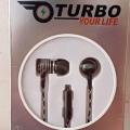 Turbo TR-Metal Earphone Super Bass Black. 
