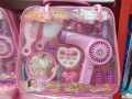 Hairdressing Beauty Set Toys For Girls - 14 Pieces - Pink. 
