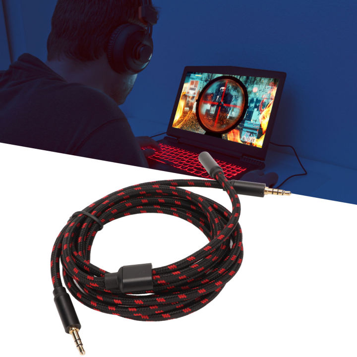 Chat Link Cable, Chat Adapter Cable Braiding Wire Stretchable 6.9ft Long Lightweight for Live Streaming for PC for HD60 S+ for HD60 X