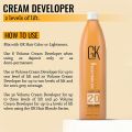GK Hair Global Keratin Professional Creme 20 Volume Developer 33.8 Fl Oz for Coloring Bleach High-Performance Long Lasting Semi-Permanent Color Toner Dye. 