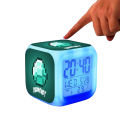 NYT Minecraft Alarm Clock With Led Light Game Action Toy Home Decor. 