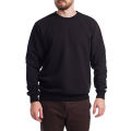 Black Plain Cotton Fleece Full Sleeves Sweat Shirts & Hoodies For Men. 
