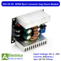 300w 20A CC CV Adjustable Buck Converter DC-DC Constant Current Constant Voltage Adjustable Step-Down Voltage Module 20A 300W for Solar Charge Controller LED Driver with ON/OFF Switch by Electrica. 