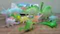 11Pcs Dino Valley Toys Set  for kids, Dinosaur World, Jurassic world, Glow in dark, (Different Size). 